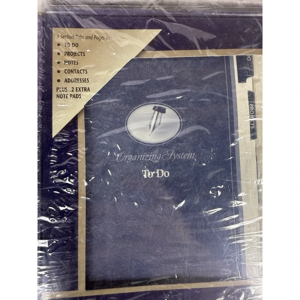 Vintage At-A-Glance 2001 Weekly Monthly Planner Refill Set w/ Calculator NIB